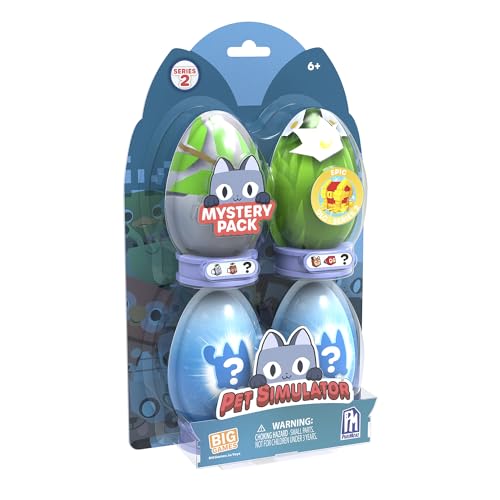 Pet Simulator 4PK Mystery Eggs, 4 Minifigure Wave 2, 3.75 cm (4-Pack) - Image 2