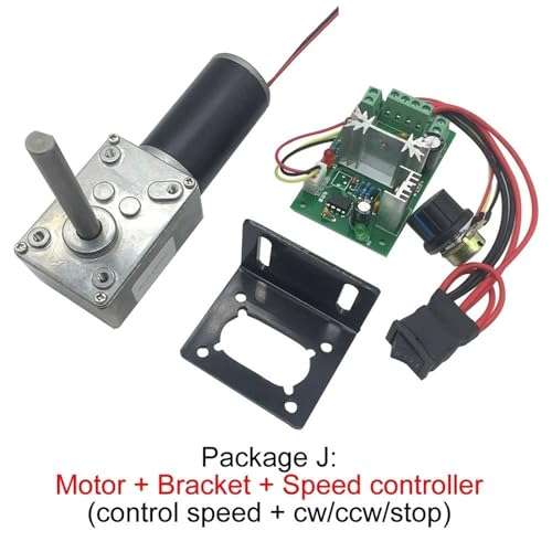 Motor de CC de 12V con eje autoblocante para evitar retrocesos por falta de energía 2