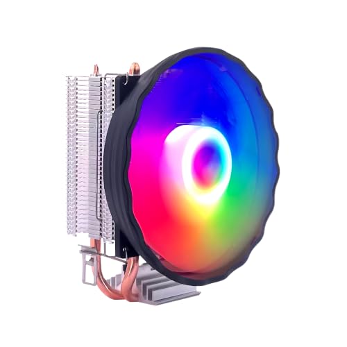 Image of EVM EnAero CPU Cooler Fan | 120mm | 1500 RPM | LED Lighting | Hydraulic Bearing | 3-Pin Connector | Low Noise Operation | Stable Cooling | Universal Intel & AMD Socket Support | 1 Year Warranty (R54)