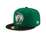 New Era NBA Boston Celtics Men's 2-Tone 59FIFTY Fitted Cap, 7.375, Kelly