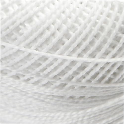 Creativ 100263 Mercerised Cotton Yarn, white, 20 g