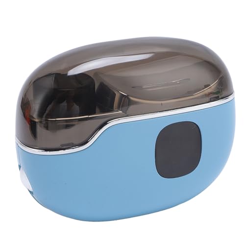 TYTOGE Electric Nail Clipper with Nail Polish Curing Lamp USB Charging Adjustable Fingernail Trimmer Polisher for Kids Adult (Blue)