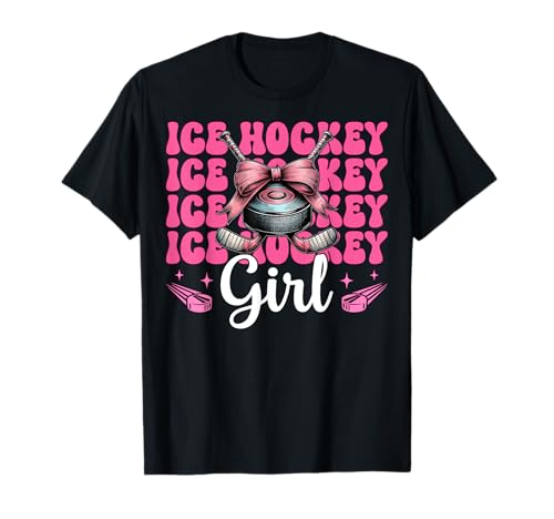 Arco Coquette Ragazza Hockey su ghiaccio Maglietta