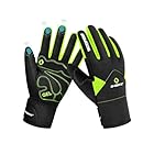 INBIKE Winterhandschuhe Fahrradhandschuhe Herren Winter Sporthandschuhe Damen wasserdichte Handschuhe Warm Motorradhandschuhe für Ski Outdoor Fahrrad und Wandern Sport Grün S