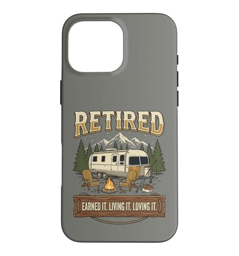 Vintage Retired RV Camping Camper Fishing Outdoors �X�}�z�P�[�X iPhone 16 Pro Max �p
