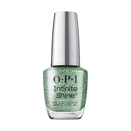 OPI Infinite Shine Nail Polish – Hang the Mintsell – Gel Like & Long Lasting Shimmery Mint Green Nail Polish – with Pre-Cured Gel Technology & OPI Pro-Wide Brush (15ml)