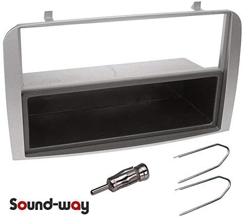 Sound-way - Single din car stereo radio facia adapter aerial antenna adapter and keys 1 din / 2 din compatible with Alfa Romeo 147