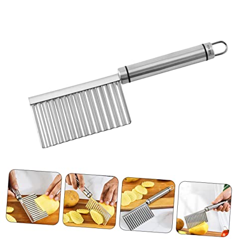 Cortador Ondulado para Papas de Acero Inoxidable Alipis miniatura 3