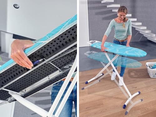 Leifheit Bügelbrett Air Board M Solid Plus ist höhenverstellbar, Bügeltisch für...