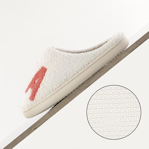 Image of Halloween Pumpkin Slippers for Womens Mens Cute Cartoon Slippers Plush Warm Memory Foam Shoes