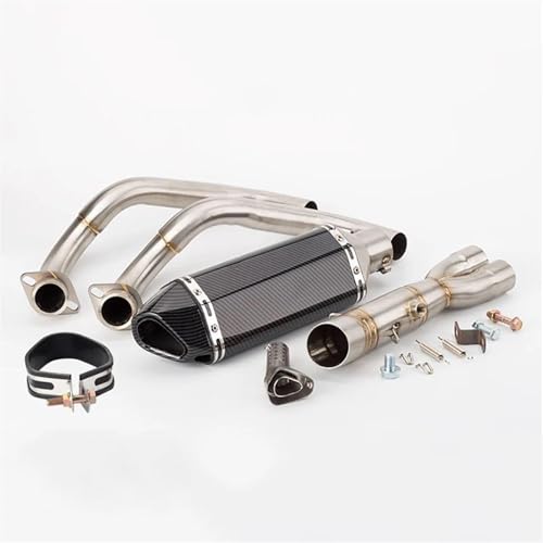 Tuyau de liaison d'échappement complet type F pour optimiser le flux de la MT07