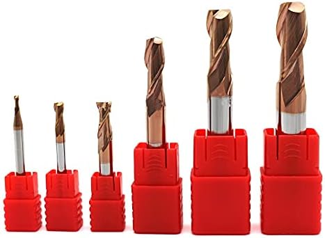 1PCS Milling Cutter Alloy Coating Tungsten Steel Tool CNC Maching HRC60 2Flute Ball Nose Endmills Top Milling Cutter Machine End Mill (Size : R6)