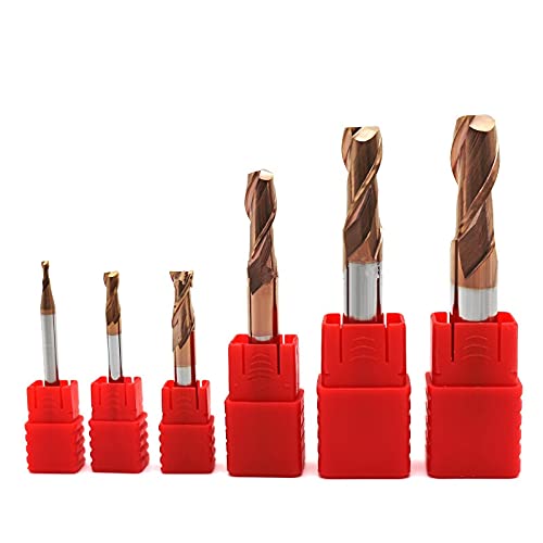 Fraise alliage tungstène HRC60 R60 à nez sphérique pour finition de moules