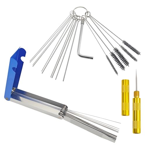 Carburetor Cleaning Kit with Needles and Brushes