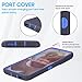 Jackpot Wireless Designed for Motorola Moto Edge 50 Ultra Case with Belt Clip Holster, Anti-Drop, Shockproof, with Kickstand, Heavy Duty Protection 3-Layer Protection (Blue)