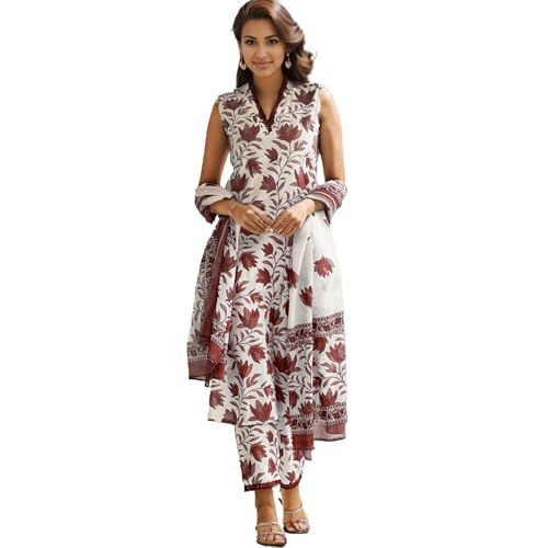 Image of SHIENZY Cotton Blend Kurta Set for Women