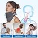 MUSE RELAX Cervical Traction Device for Neck Pain Relief, Neck Stretcher with Stepless Height Adjustment and Electric Air Pressure, Built-in Heating Neck Brace Portable for Home/Office/Travel