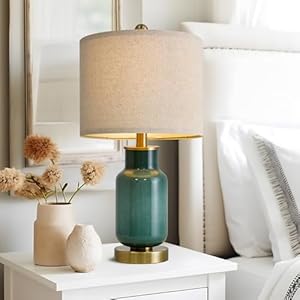 2125 Table Lamp Set of 2 Modern Lamp for Living Room Glass Nightstand Lamp for bedroomsDeskFarmhouse