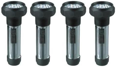 500 Lumens High Performance LED Flashlight with Wrist Wrap (4 Pack) - Perfect for Outdoor Activities, Emergencies, Camping or Vehicles - MUST HAVE SAFETY & SECURITY - When Life Depends on It