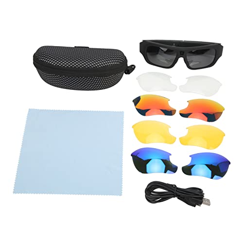 Óculos de câmera 4K, óculos de sol inteligentes HD, minigravador de vídeo de câmera wearable unissex