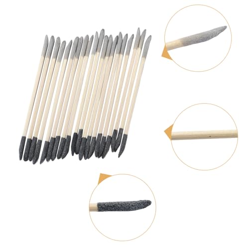 Voyoo 20 PCS Sanding Sticks Double End 150 / 280 Grit, Schleifpapier Stick Für Enge Räume, Kunststoff-Modelle, Holz Hobby