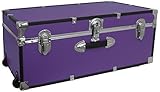 Seward Trunk Wheeled Footlocker, Purple