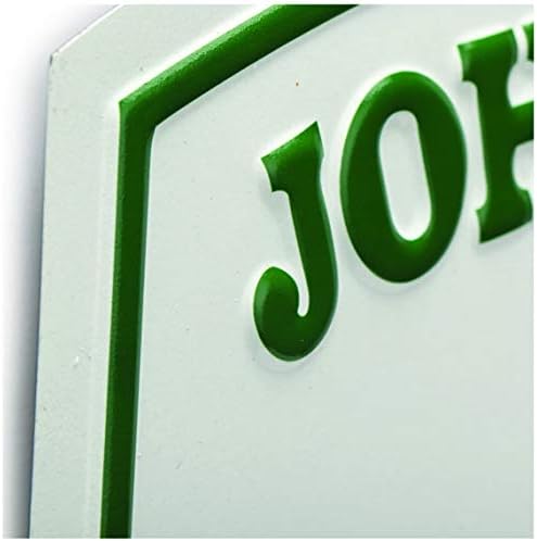 Miniatura 4 de John Deere Quality Farm Equipment - Letrero de metal en relieve, vintage de John Deere para garaje o cueva de hombre