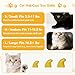 FOVKO 160pcs (8 Colors) Cat Nail Caps – Cat Claw Caps with Adhesives & Applicators – Soft Cat Claw Covers for Indoor Cats (Small, 20pcs/Color)
