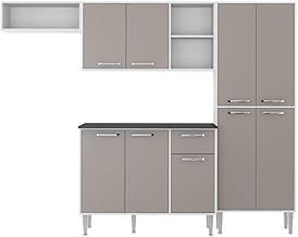 Cozinha Completa Compacta Xangai Plus Multimóveis Branco/fumê