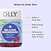 OLLY Relaxing Magnesium Gummies, Supports Muscle Relaxation*, Magnesium Citrate, Raspberry Lavender Flavor, 15 Day Supply - 60 Count