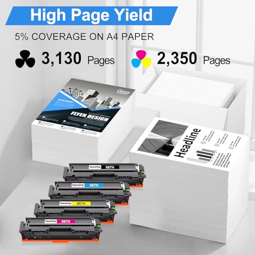 Image of Compatible Toner Cartridge for 067H 067 Toner Cartridge Set