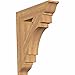 Ekena Millwork BKT06X28X32MRC01SWR Merced Traditional Smooth Bracket, 5.5" Width x 28" Depth x 32" Height, Western Red Cedar