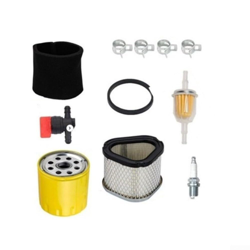 Kit de repuesto de piezas de motor compatible con I500911418 LX173 LT133 LT155 M92359 AM1216 Juego de filtros de cortacésped de plástico amarillo para instalar