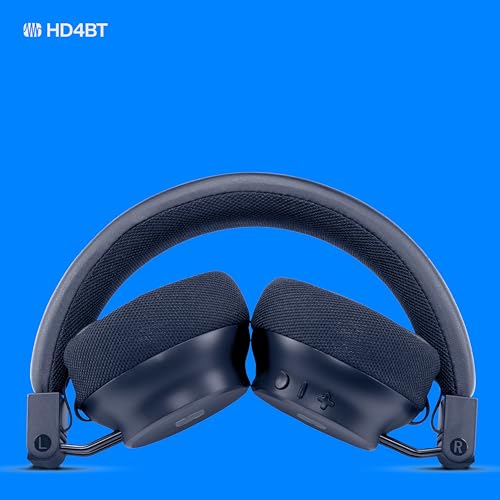 Image of PreSonus Eris HD4BT - Over-Ear Closed-Back Wireless Headphones, Bluetooth, ANC Noise Cancelling, Up to 60 Hours Battery Life, Studio Headphones for Mixing, Monitoring, Recording, Midnight Blue