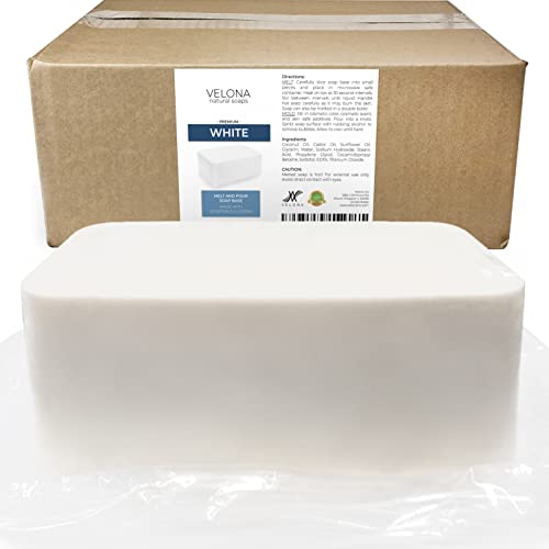 velona 25 LB - White Melt and Pour Soap Base Bulk SLS/SLES free |...