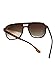 Retro Double Beam Square Glasses - Vintage Fashion Eyewear for Everyday Outside Activities (Coffee Brown, T(14.0cm)-B(1.8cm)-H(4.0cm)-W(13.8cm))