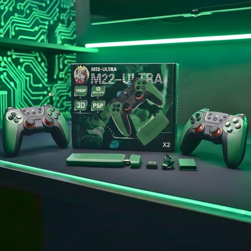 Image of M22 Ultra Game Stick Lite 4K HDMI Retro Video Game Console with 2 Wireless Controllers, 1080P HD Output, 52+ Emulators, PSP & 3D Support, Plug and Play TV Gaming System