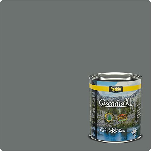 Rodda Paint CASCADIA XL Exterior Velvet All Seasons Paint & Primer in One, Quart, Rainfall
