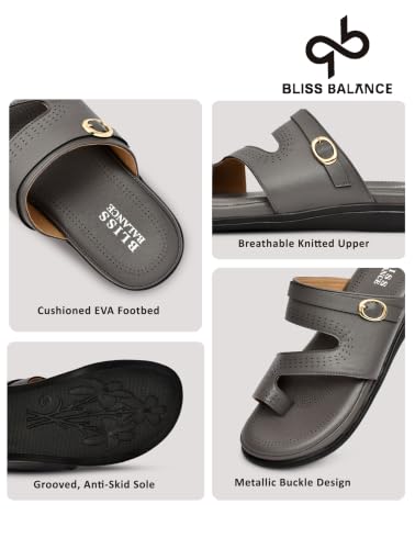Image of Extra Soft Women's Comfortable Highcushioned Doctor Slippers|Flip-Flops Fashionable Casual & Stylish|Lightweight & Breathable Chappals|Outdoor Sandals Ladies&GirlsBB946