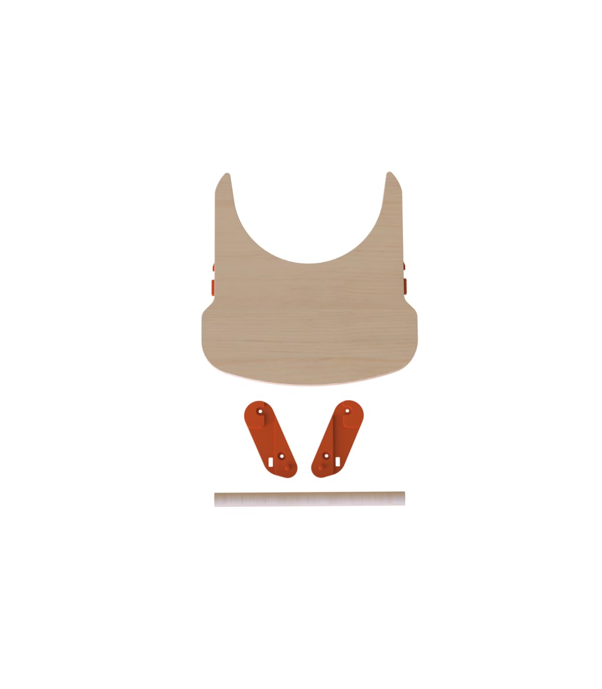 Mamatoyz Vassoio in Legno per seggiolone My Chair, in Legno Naturale Multistrato di Betulla, + 6 Mesi, Rimovibile, per la Pappa del Bambino,