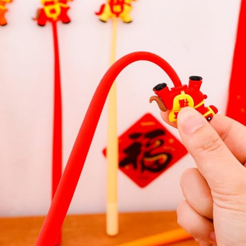 12 bolígrafos gel año nuevo chino para escritura miniatura 5