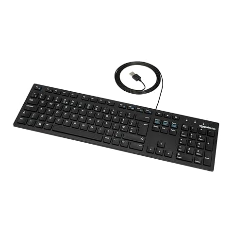 Amazon Basics Low-Profile USB Keyboard UK Layout Cover