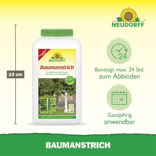 Neudorff Baumanstrich – Anwendungsfertiger Kalkanstrich zum natürlichen Weißen und Pflegen von Obstbäumen und Beerensträuchern, 2 Liter – Ansicht 3