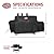 Char-Griller®Texas Trio Grill Cover, Expansion Sleeves fit Around Side Fire Box, Black, Designed to Fit Model # 3070, Black