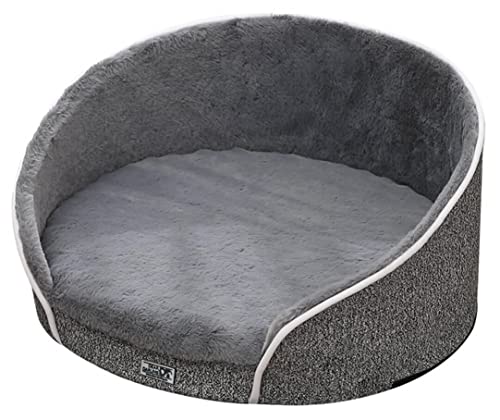 Dear Darling Orthopädischer Luxus Katzen- und Hundekorb Hundebett gelenkschonend mit Memory Schaum und waschbarem Bezug (M, anthrazit)