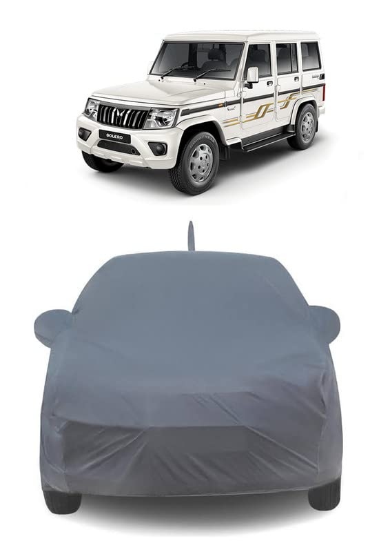 J S R Waterproof CAR Cover for Mahindra Bolero (Mahindra Bolero, 12 cm x 18 cm x 6 cm, Universal Fit)-image-11