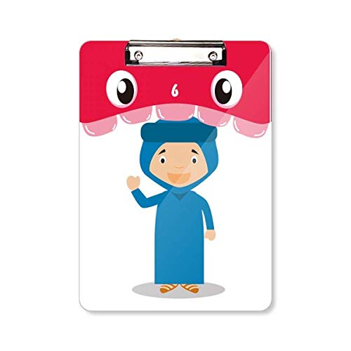 Porte-bloc A4 bleu support de note rigide Smile Algérie à clip pour document de bureau