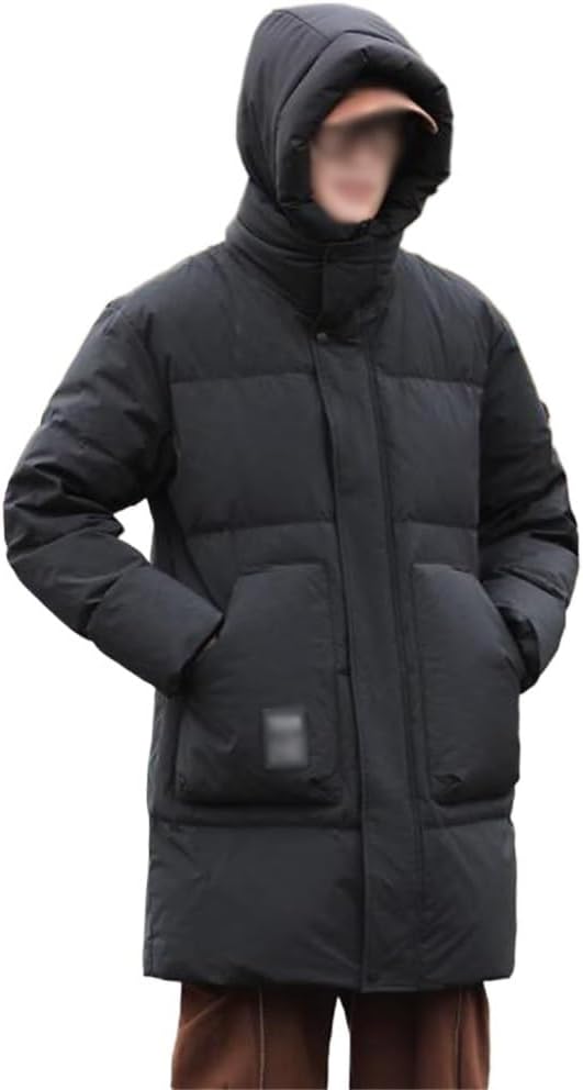Fake Two Hooded Down Jacket For Men Long Winter Can Be Dismantled And Thick Outdoor Warm Coat