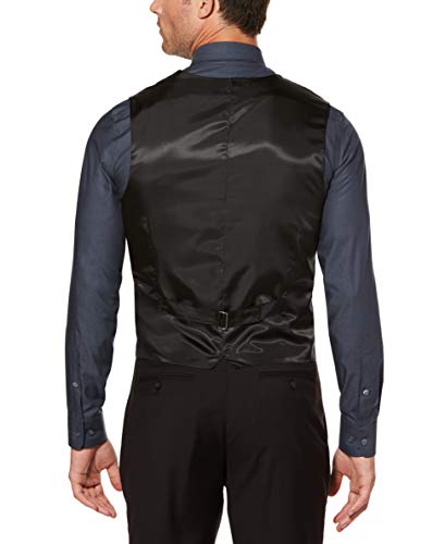 Perry Ellis Men's Solid Vest, Black, Xx-Large #TOP2