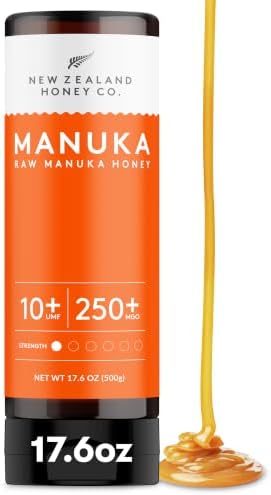 Manuka Honey Squeeze Bottle UMF 10+ MGO 263+, UMF Certified, 17.6oz